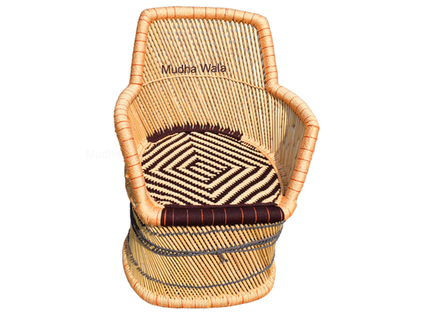 golden brown bamboo sarkanda mudha chair Farrukhnagar Gurugram