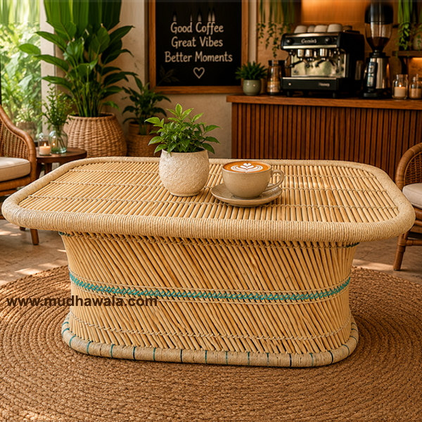 munj rope woven table supplier in India