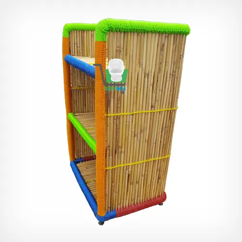Bamboo Book Rack – Design 01 – RK-01 – handmade by Mudha Wala