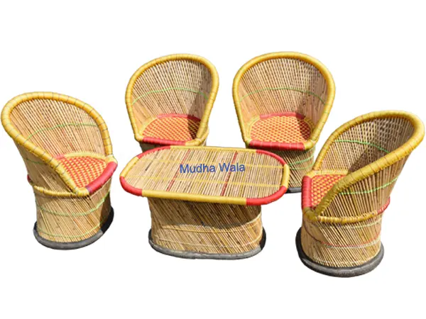 Mudha Chair & Table Set – Design 01 – CH-02 – handmade by Mudha Wala