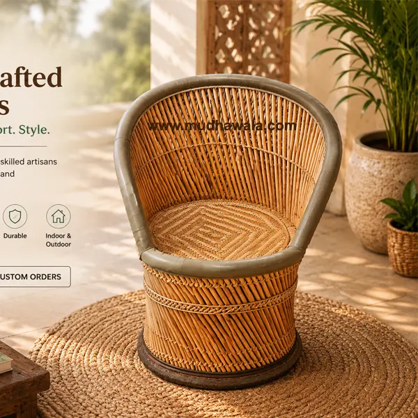 High Back Mudha Chair – Design 11 – CH-13 – handmade by Mudha Wala