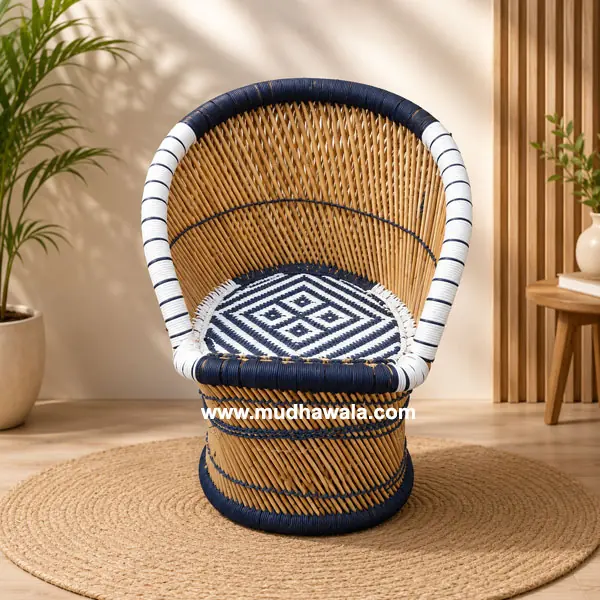 High Back Mudha Chair – Design 17 – CH-19 – handmade by Mudha Wala