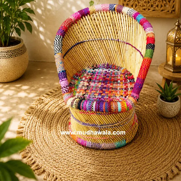 High Back Mudha Chair – Design 18 – CH-20 – handmade by Mudha Wala