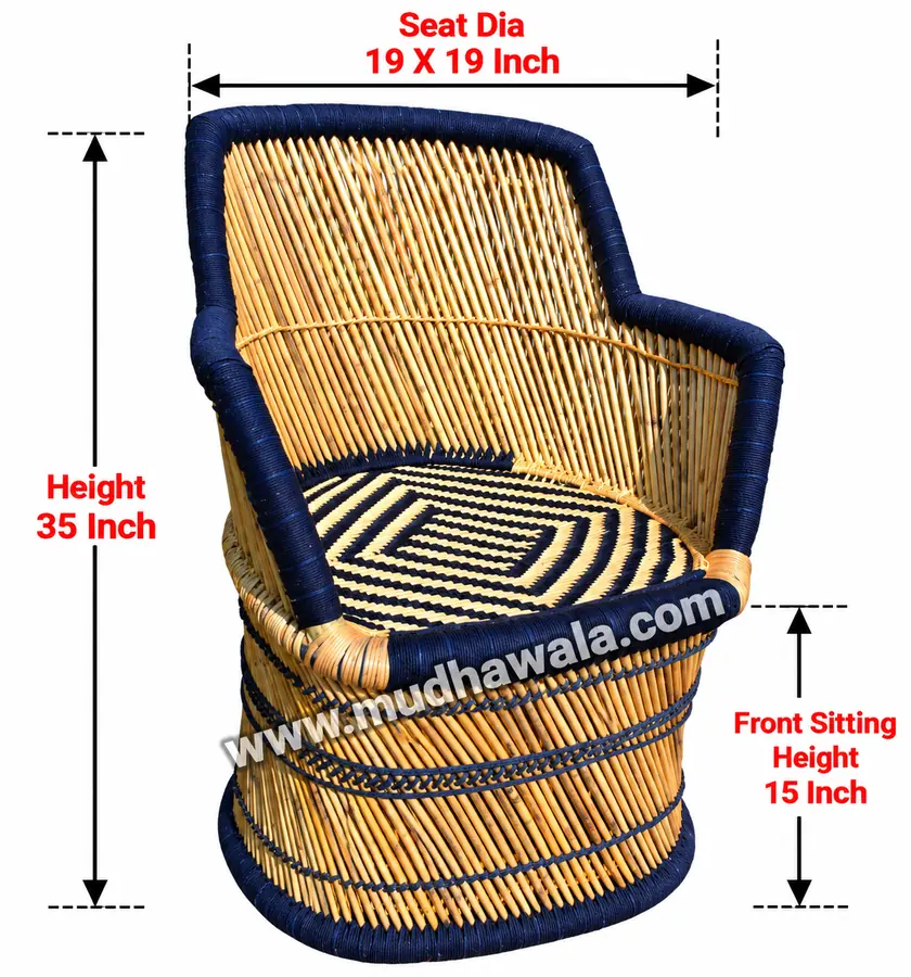 Handrest Mudha Chair – Design 09 – CH-32 – handmade by Mudha Wala