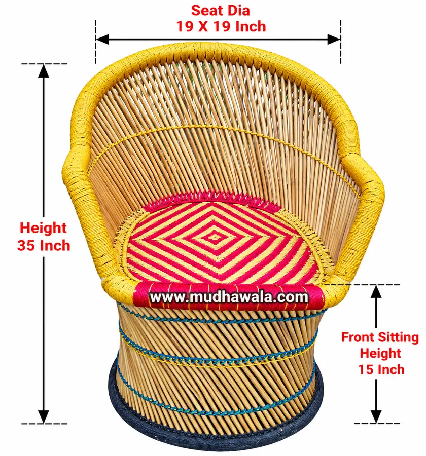 Handrest Mudha Chair – Design 20 – CH-45 – handmade by Mudha Wala