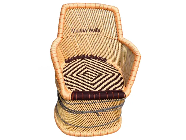 Handrest Mudha Chair – Design 21 – CH-47 – handmade by Mudha Wala