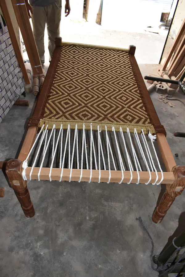 Rope Khaat (Charpai) – Design 03 – KH-03 – handmade by Mudha Wala