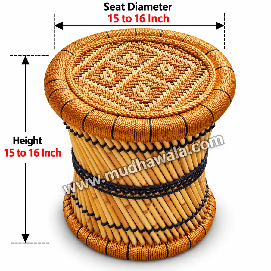 Mudha Stool – Design 03 – ST-03 – handmade by Mudha Wala