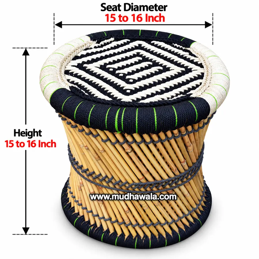 Mudha Stool – Design 07 – ST-07 – handmade by Mudha Wala