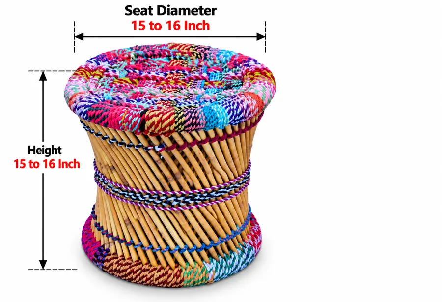 Mudha Stool – Design 11 – ST-11 – handmade by Mudha Wala