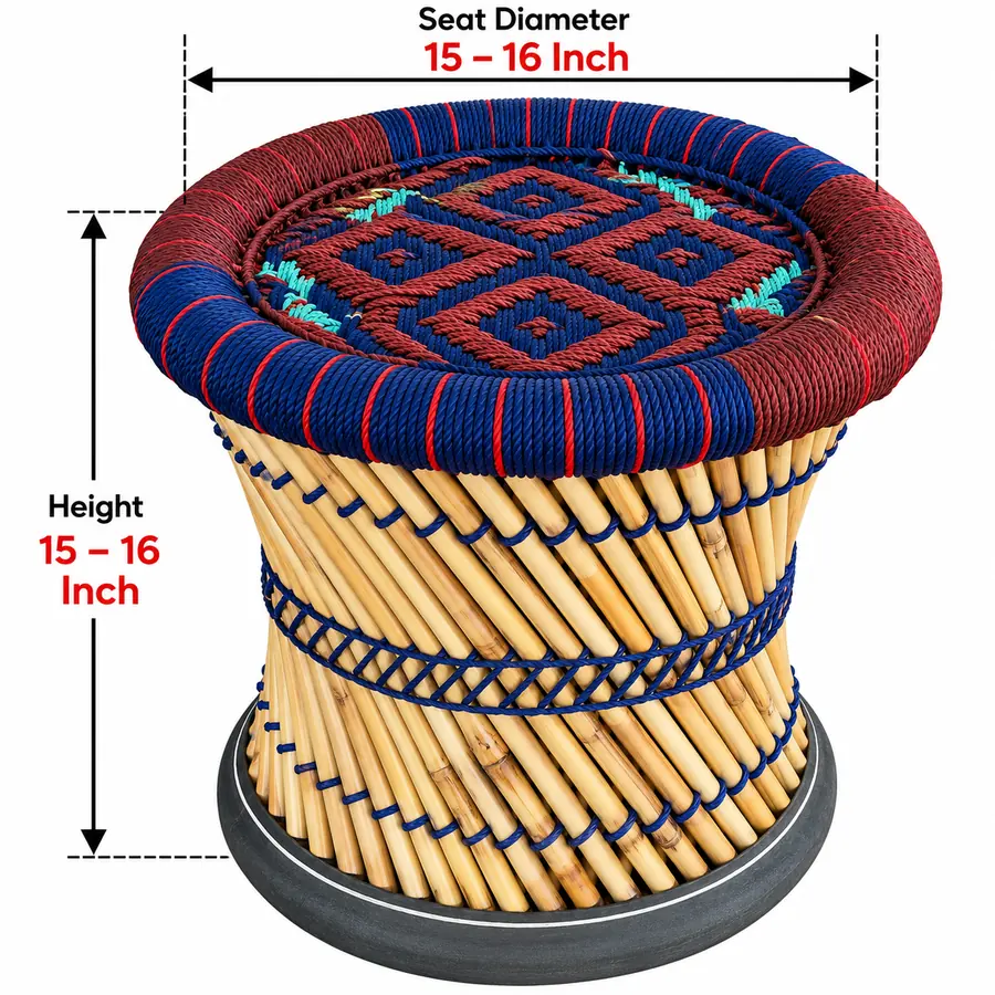 Mudha Stool – Design 12 – ST-12 – handmade by Mudha Wala