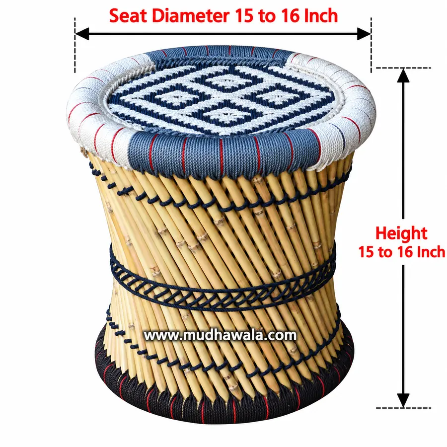 Mudha Stool – Design 15 – ST-15 – handmade by Mudha Wala
