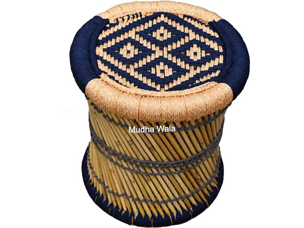 Mudha Stool – Design 21 – ST-22 – handmade by Mudha Wala