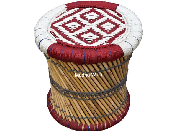 Mudha Stool – Design 23 – ST-24 – handmade by Mudha Wala