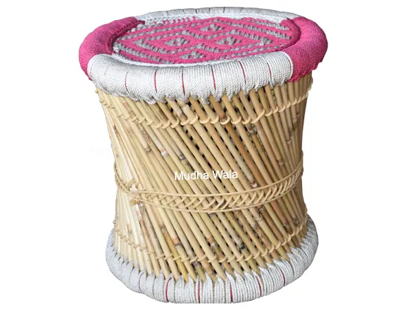 Mudha Stool – Design 27 – ST-29 – handmade by Mudha Wala