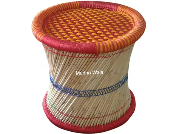 Mudha Stool – Design 30 – ST-32 – handmade by Mudha Wala