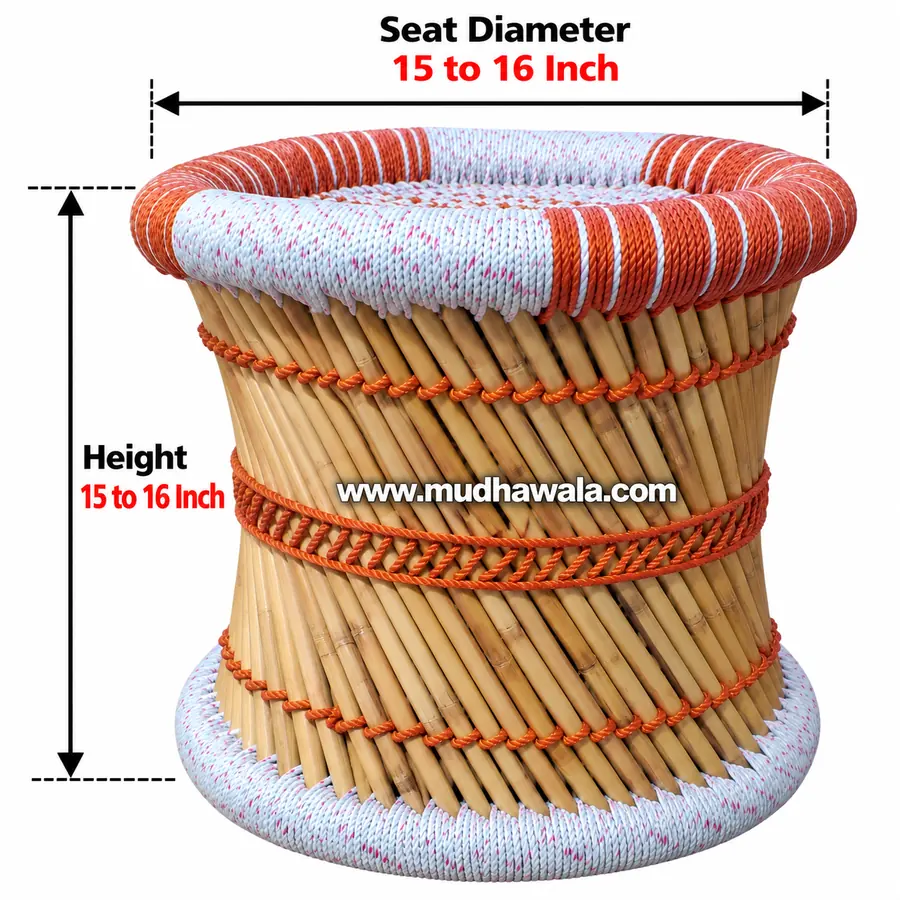 Mudha Stool – Design 31 – ST-34 – handmade by Mudha Wala