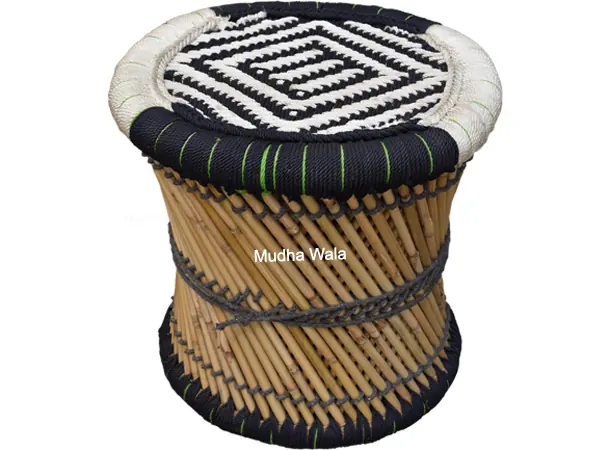 Mudha Stool – Design 37 – ST-41 – handmade by Mudha Wala