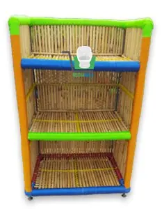 Bamboo Shoe Rack – Design 03 – RK-08 – handmade by Mudha Wala