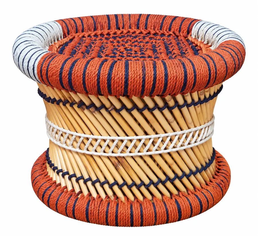 Small Mudha Stool – Design 05 – ST-51 – handmade by Mudha Wala