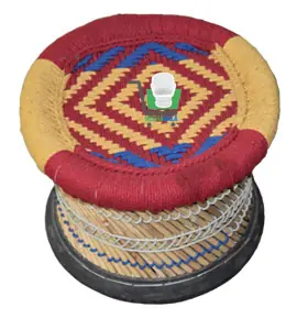 Small Mudha Stool – Design 29 – ST-76 – handmade by Mudha Wala