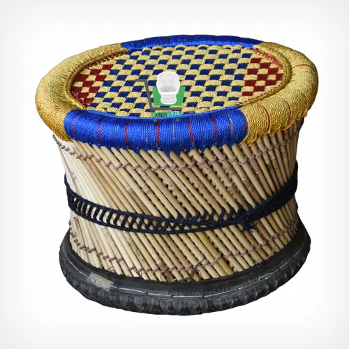 Small Mudha Stool – Design 33 – ST-81 – handmade by Mudha Wala