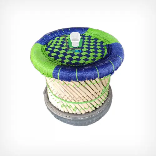 Small Mudha Stool – Design 39 – ST-87 – handmade by Mudha Wala