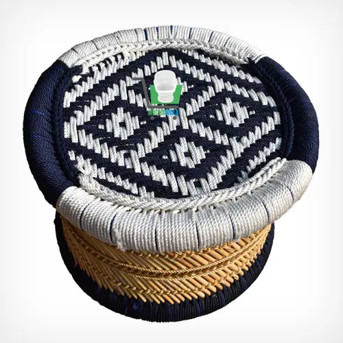 Small Mudha Stool – Design 40 – ST-88 – handmade by Mudha Wala