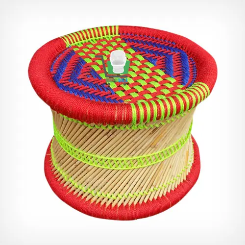 Small Mudha Stool – Design 41 – ST-89 – handmade by Mudha Wala