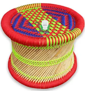 Small Mudha Stool – Design 43 – ST-91 – handmade by Mudha Wala