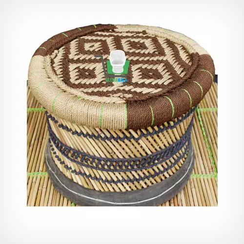 Small Mudha Stool – Design 44 – ST-92 – handmade by Mudha Wala