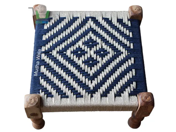 Wooden Pidha – Design 02 – WP-02 – handmade by Mudha Wala