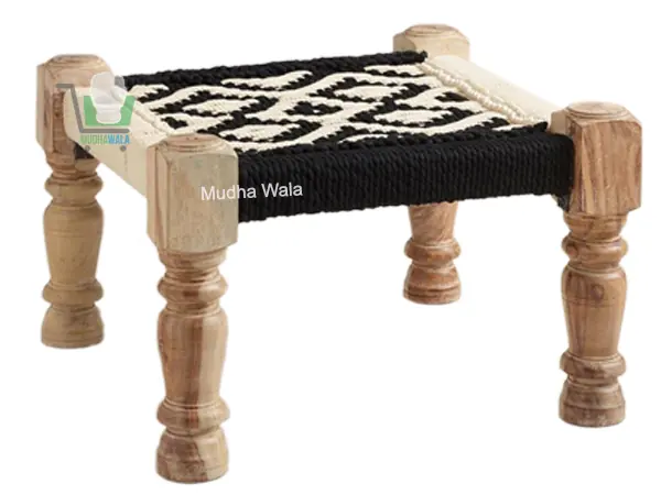 Wooden Pidha – Design 03 – WP-03 – handmade by Mudha Wala