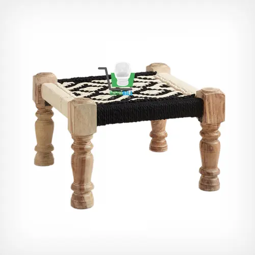 Wooden Pidha – Design 08 – WP-08 – handmade by Mudha Wala