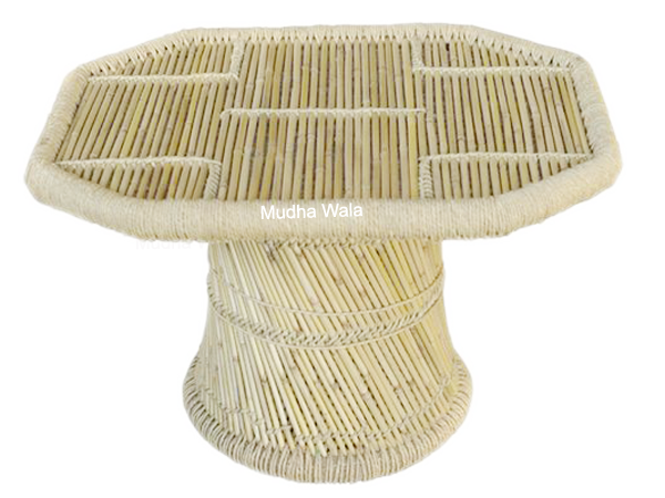 Octagonal Bamboo Sarkanda Coffee Table
